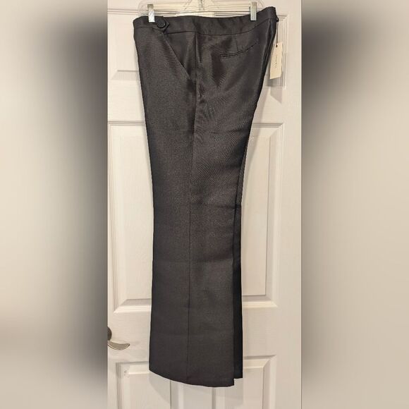 NWT Leon Max Stretch Wide Leg black Pants Trousers size 10 Tall formal Holliday - Picture 5 of 11
